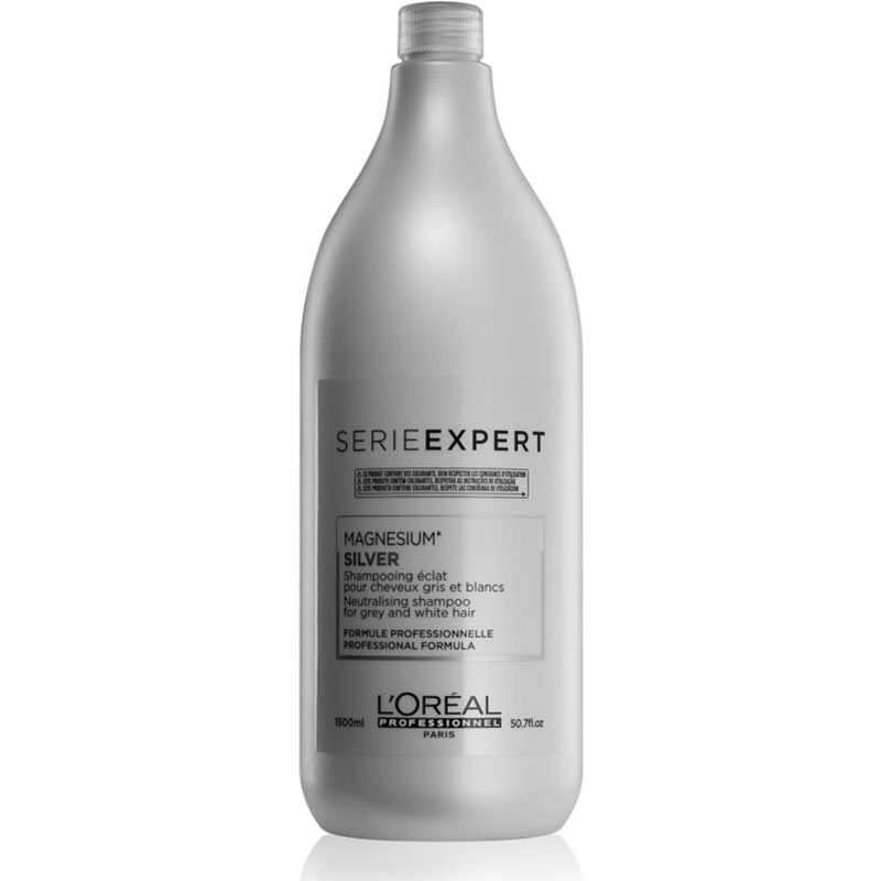 Шампунь silver. Шампунь l'Oreal Professionnel Expert Silver. ЛП СЭ Сильвер шампунь 1500мл. L’Oreal Professionnel serie Expert Silver Shampoo. L’Oreal Professionnel szampon serie Expert Silver 300ml.